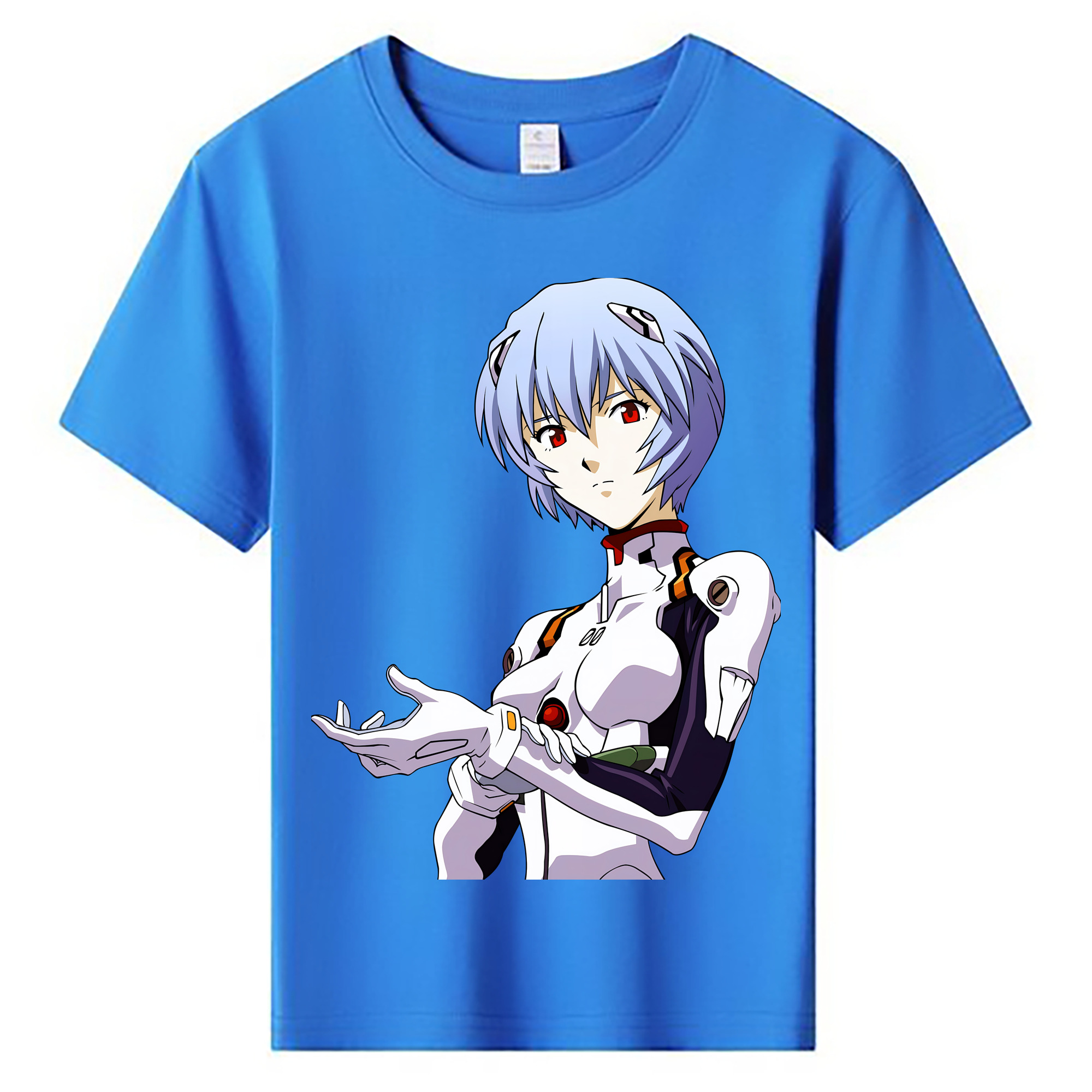 （画像用） EVA 新世紀エヴァンゲリオン 綿100％キッズTシャツ（フロントプリント）